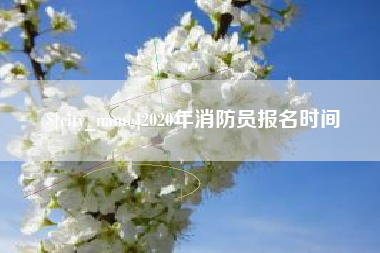 仙桃2020年消防员报名时间