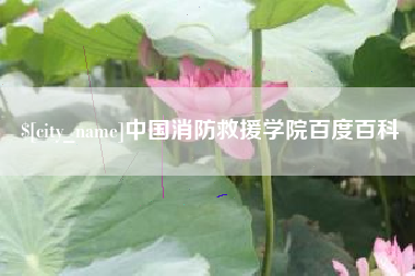 仙桃中国消防救援学院百度百科