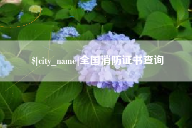 仙桃全国消防证书查询