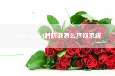 仙桃消防证怎么查询系统