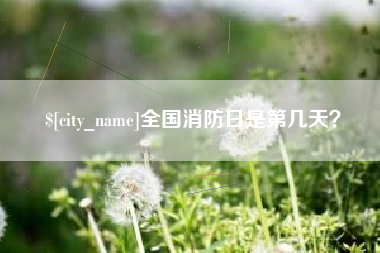仙桃全国消防日是第几天？