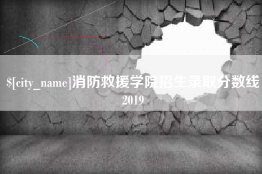 仙桃消防救援学院招生录取分数线2019