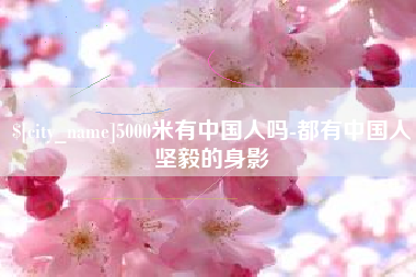 仙桃5000米有中国人吗-都有中国人坚毅的身影