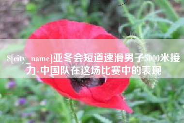 仙桃亚冬会短道速滑男子5000米接力-中国队在这场比赛中的表现