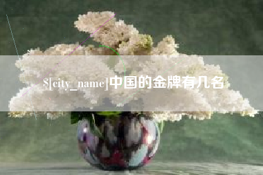 仙桃中国的金牌有几名