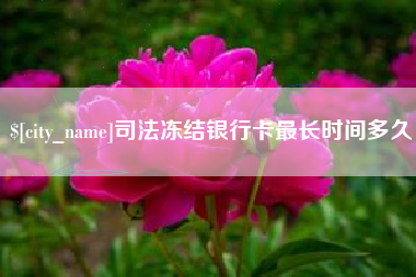 仙桃司法冻结银行卡最长时间多久