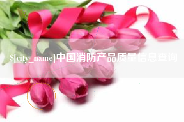 仙桃中国消防产品质量信息查询