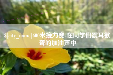 仙桃600米接力赛-在同学们震耳欲聋的加油声中