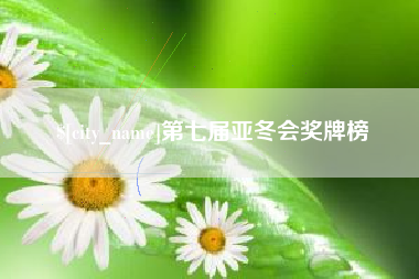 仙桃第七届亚冬会奖牌榜