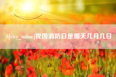仙桃我国消防日是哪天几月几日