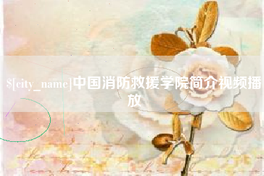 仙桃中国消防救援学院简介视频播放