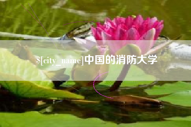 仙桃中国的消防大学