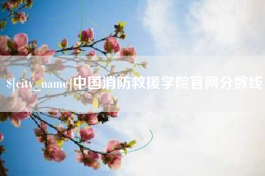 仙桃中国消防救援学院官网分数线