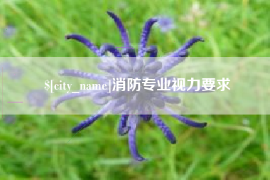 仙桃消防专业视力要求