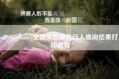 仙桃全国失信被执行人查询结果打印流程