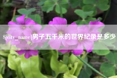 仙桃男子五千米的世界纪录是多少