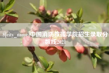 仙桃中国消防救援学院招生录取分数线2021