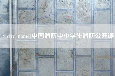 仙桃中国消防中小学生消防公开课