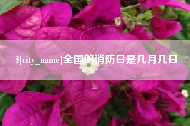 仙桃全国的消防日是几月几日