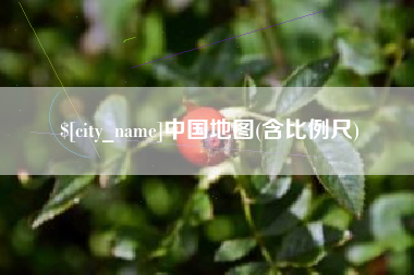 仙桃中国地图(含比例尺)