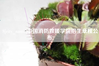 仙桃中国消防救援学院招生章程公布!